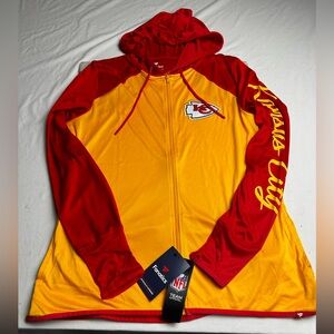 Fanatics Red and Yellow Kansas City Chiefs Zip-Up Hoodie